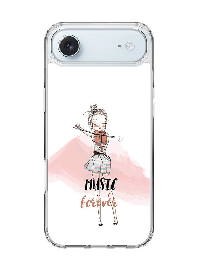 Stylizedd Classic Clear MagSafe Case for iPhone 17 Air , Hybrid Soft Case Flexible Edges Anti Drop TPU PC Gel Thin Transparent Cover [ Designed for iPhone 17 Air ] - Music Forever