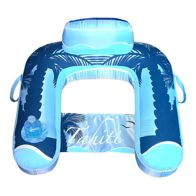 Blue Wave Drift  Escape USeat Inflatable Lounger Blue - Image 2
