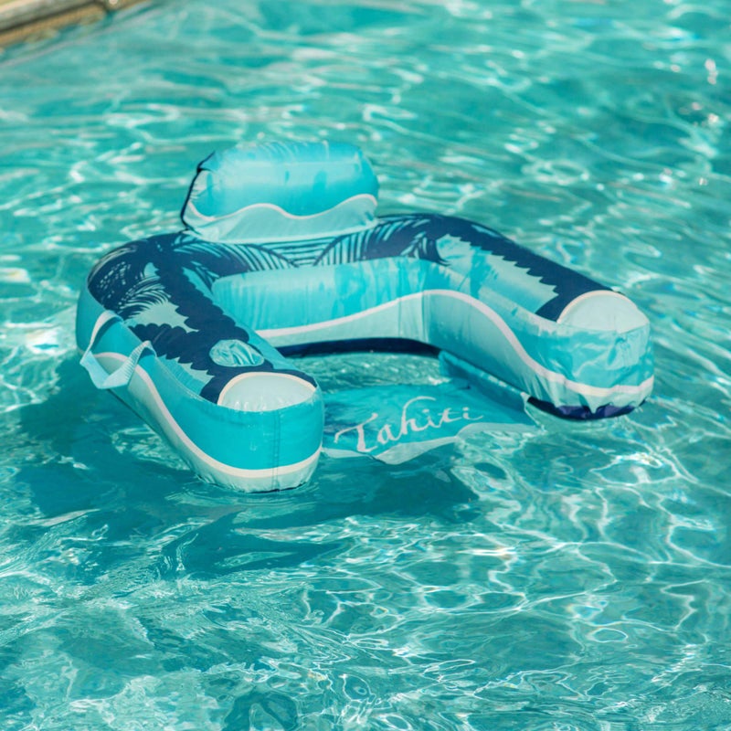Blue Wave Drift  Escape USeat Inflatable Lounger Blue - Image 3
