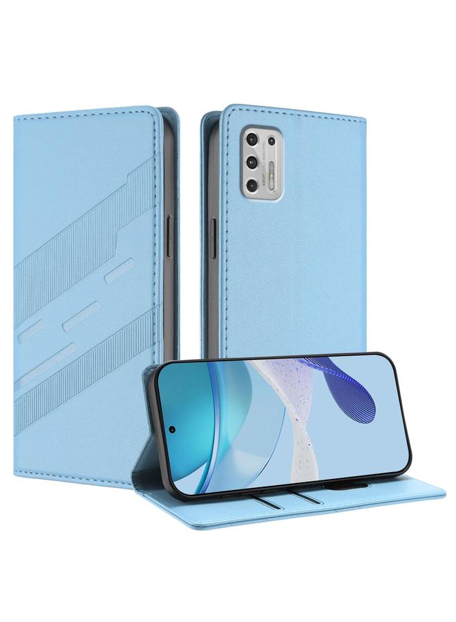 اس-توب جراب لهاتف Motorola Moto G Stylus 4G 2021، جراب هاتف جلدي عتيق متعدد الوظائف منقوش - Image 1