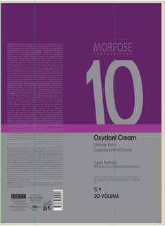 MORFOSE Morfose 10 Oxidant Cream 9% 30 Volume 1000ml: Professional Hair Developer  - Image 3