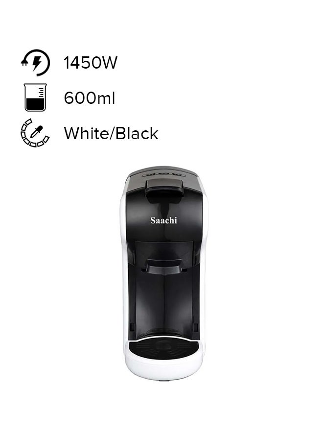 ساتشي ماكينة قهوة متعددة الكبسولات 1450 W NL-COF-7058C-WH أبيض/ أسود - Image 1