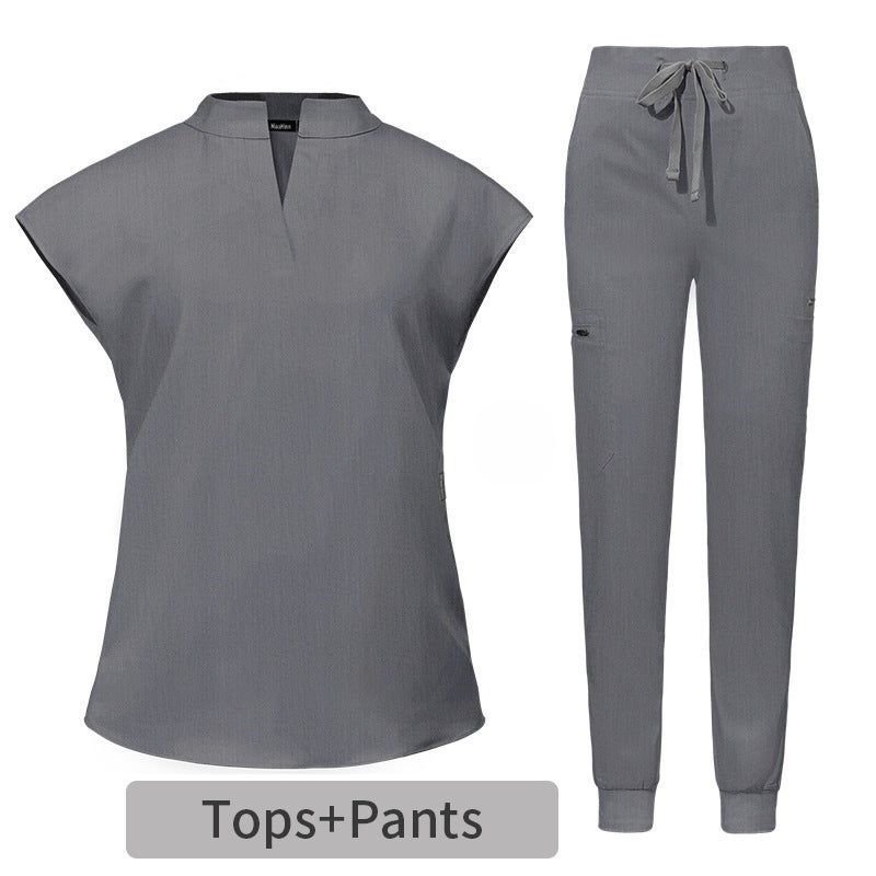 Comfortable Scrub Nurse Uniform for Women 42051-Blue  - Image 3