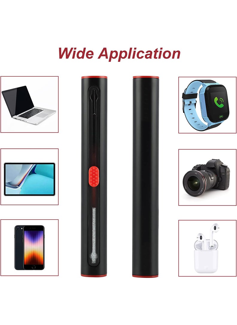 Cleaner Kit for Airpods Earbuds Cleaning Pen Bluetooth Headphone Case Cleaning Tool Airpods Pro 1 2 3 iPhone Camera Etc Ear Wax Cleaner (Black)