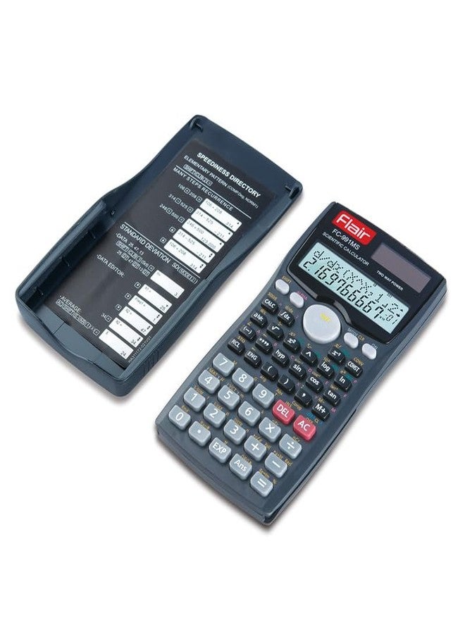 Flair FC-991 MS Scientific Calculator | 401 Functions with 40 Scientific Calculations | Two Line Display | Matrix & Vector Calculations | Two Way Power | 10 + 2 Digits Calculator | Black, Pack of 1 - Image 2