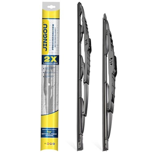 JINGOU 22''+17'' Wiper Blades, Compatible with 2016-2020 Toyota Yaris Premium All-Season Windshield Wiper Blades-Driver and Passenger Side,Automotive Replacement Windshield Wiper Blade (Pack Of 2) - Image 1