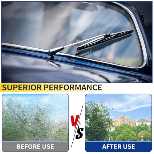 JINGOU 22''+17'' Wiper Blades, Compatible with 2016-2020 Toyota Yaris Premium All-Season Windshield Wiper Blades-Driver and Passenger Side,Automotive Replacement Windshield Wiper Blade (Pack Of 2) - Image 4