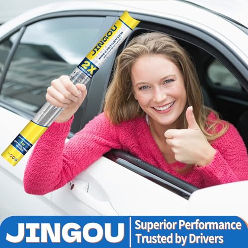 JINGOU 22''+17'' Wiper Blades, Compatible with 2016-2020 Toyota Yaris Premium All-Season Windshield Wiper Blades-Driver and Passenger Side,Automotive Replacement Windshield Wiper Blade (Pack Of 2) - Image 5
