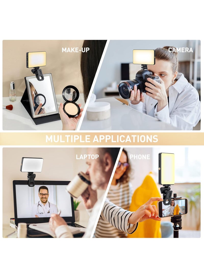 120 LED Rechargeable Selfie Light with Clip – 5000mAh Phone Video Light, 3 Light Modes for Phone, iPad, Camera, Laptop, TikTok, Live Streaming, and Video Recording - Image 3