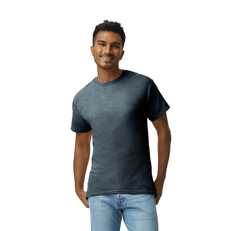 Gildan Adult Ultra Cotton T-Shirt, Style G2000, Multipack, Dark Heather (10-Pack), Large - Image 2