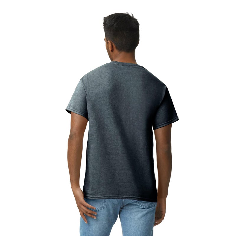 Gildan Adult Ultra Cotton T-Shirt, Style G2000, Multipack, Dark Heather (10-Pack), Large - Image 4