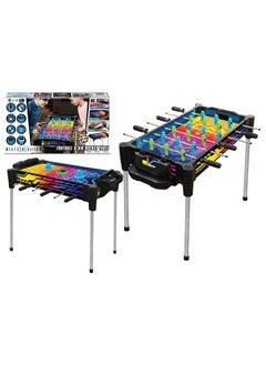Ambassador 27" (68.5cm) 2-in-1 Reversible Football (Foosball/Soccer) & Hover Puck Air Hockey Table Neon Version  - Image 2