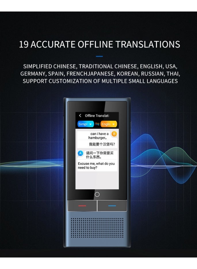 Smart Voice Translator Device with 142 Languages, HD Touch Screen, Photo Translation & Noise Reduction - Image 4