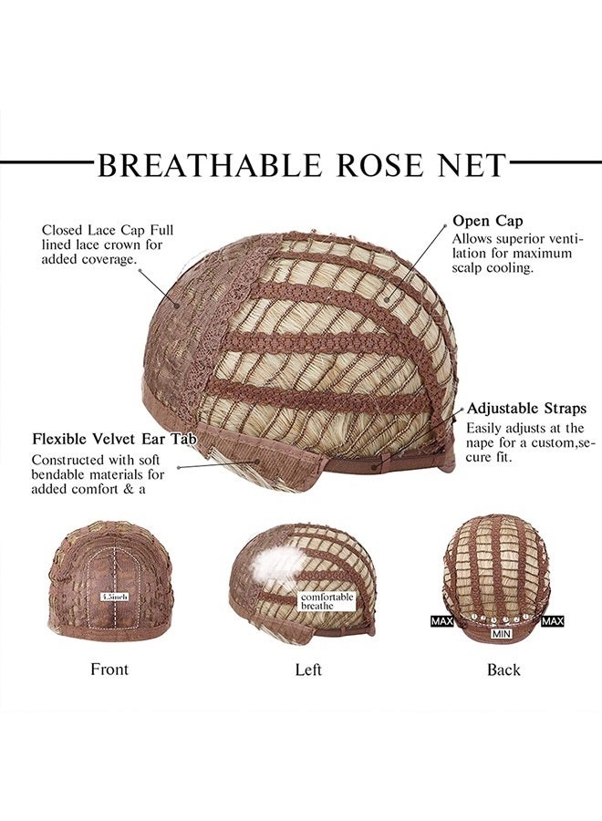 Esmee 24Inch Charming Wig Light Blonde Long Wigs for Women Middle Parting Natural Straight Heat Resistant Synthetic Wigs for White Women with Bangs - Image 5