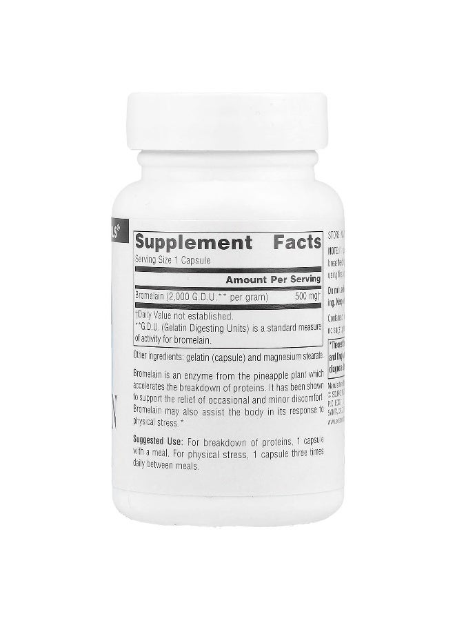 Source Naturals سورس ناتشورالز، بروميلين، 500 ملغ، 60 كبسولة - Image 2