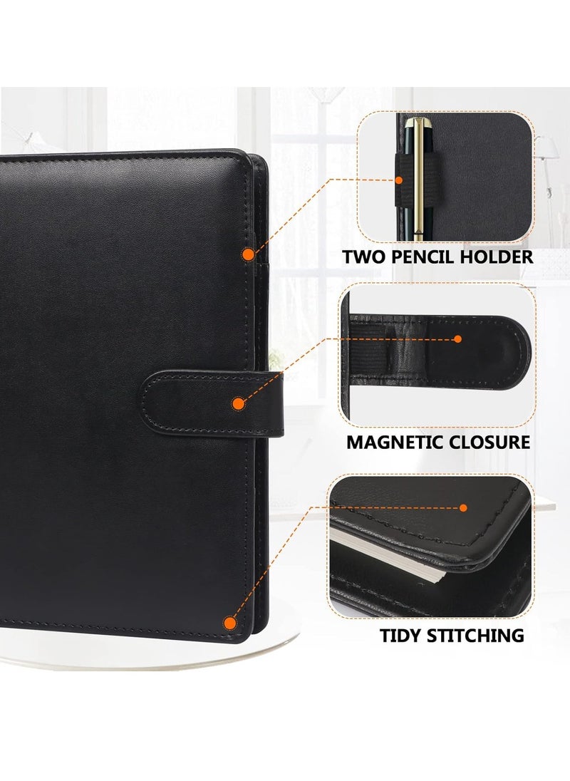 Bukela Leather A5 Binder, 6 Round Ring Binder Planner Notebook Cover for A5 Filler Paper (Black Inner Paper Not Included)  - Image 3