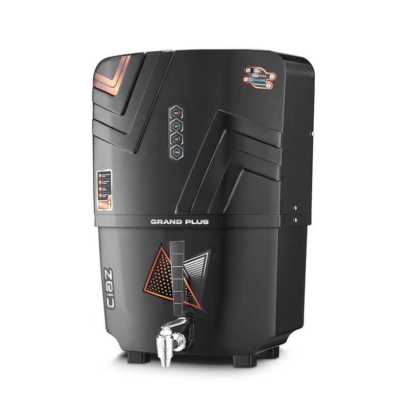 GRAND PLUS 12 L Water Purifier With RO UV UF TDS ALK Copper 7 Layer Protection For Home Fully Automatic Made in India 1 Year Warranty - Image 2