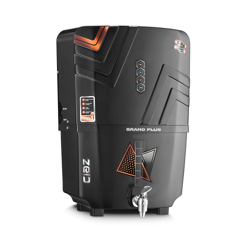 GRAND PLUS 12 L Water Purifier With RO UV UF TDS ALK Copper 7 Layer Protection For Home Fully Automatic Made in India 1 Year Warranty - Image 3