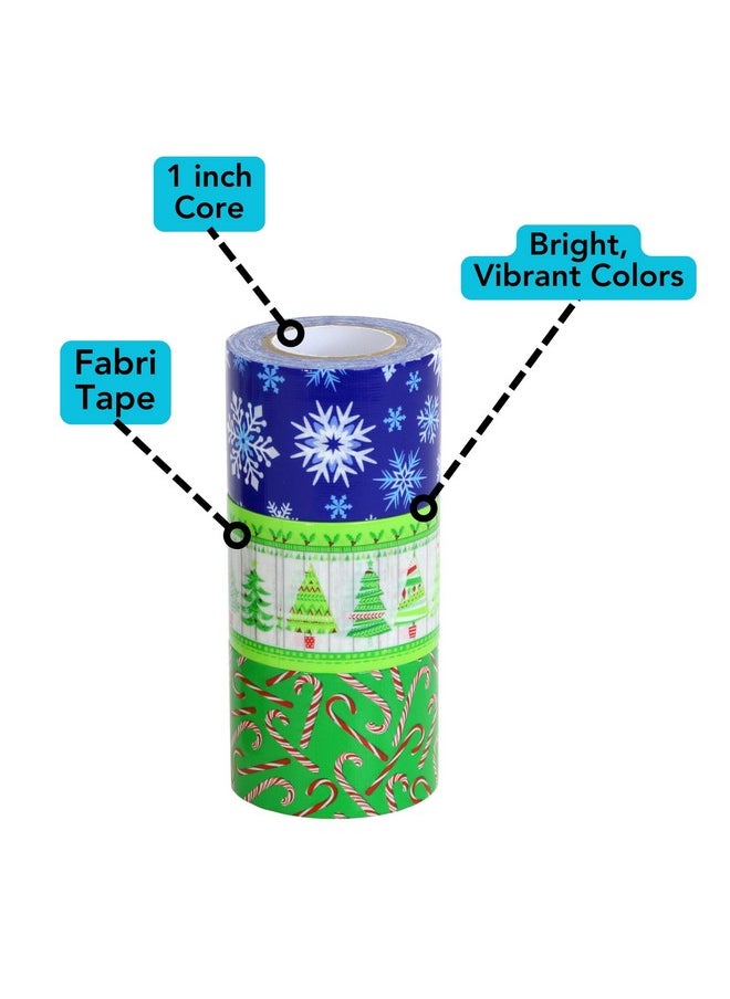 Iconikal Christmas Style Printed Duct Tape, 6 Styles, 2 Inches X 10 Yards, 12-Pack  - Image 5