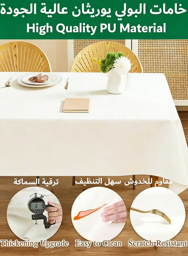 أنمي مفارش الموائد, 140*200 سنتيمتر مفرش طاولة مقاوم للماء ، التجاعيد مقاومة مفارش المائدة المياه والنفط مقاومة مكتب غطاء لغرفة الطعام - Image 2