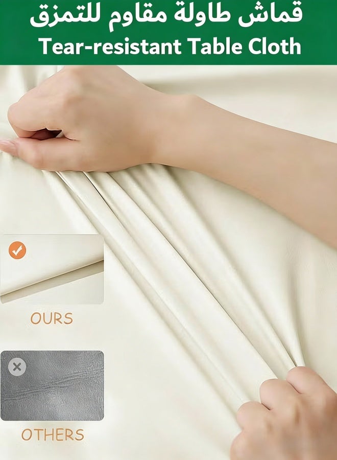 أنمي مفارش الموائد, 140*200 سنتيمتر مفرش طاولة مقاوم للماء ، التجاعيد مقاومة مفارش المائدة المياه والنفط مقاومة مكتب غطاء لغرفة الطعام - Image 4