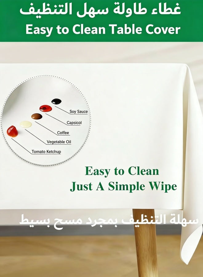 أنمي مفارش الموائد, 140*200 سنتيمتر مفرش طاولة مقاوم للماء ، التجاعيد مقاومة مفارش المائدة المياه والنفط مقاومة مكتب غطاء لغرفة الطعام - Image 5