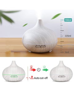 هومار كيت كبير الناشر البخور ورطوبة الضباب البارد 550ml أبيض  - Image 4