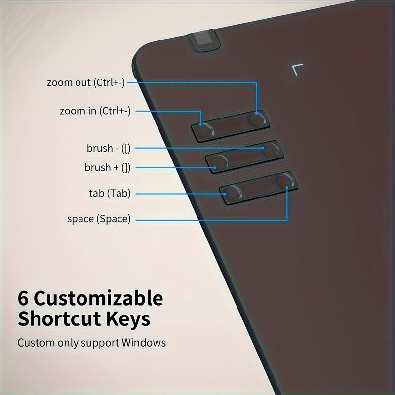 Drawing Digital Tablet With Stylus Black For Computers PC Mobile Laptops Supports Android Mac Windows - Image 1