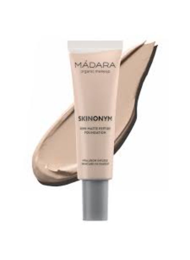 Mádara SKINONYM Semi-Matte Peptide Foundation 20 Ivory 30ml - Image 2