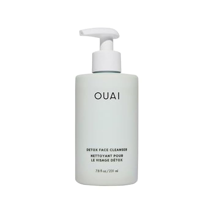 OUAI Detox Facial Cleanser - Deep Cleansing Face Wash with Glycolic Acid, Niacinamide & PHA - Removes Sweat, Dirt & Oil Without Drying - Gentle Face Cleanser for Post-Workout (7.8 Fl Oz) - Image 1
