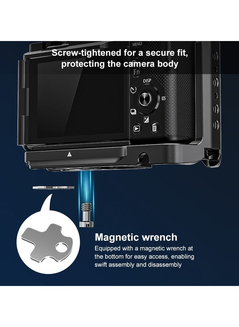 PULUZ For Sony ZV-E10 II / ZV-E10M2 PULUZ Metal Camera Cage Stabilizer Rig  - Image 5