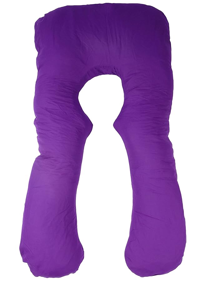 إيروريكس وسادة مريحة للحمل والأمومة على شكل حرف U، أرجوانية، قطعتان - Image 2