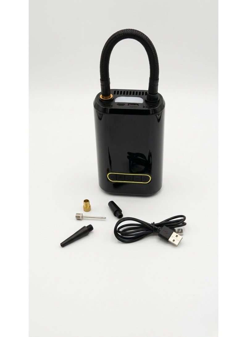 Portable Digital Car Air Pump, 150 PSI Electric Tire Inflator with LCD Display and Auto Shut-Off ATJ-8466 - Image 2