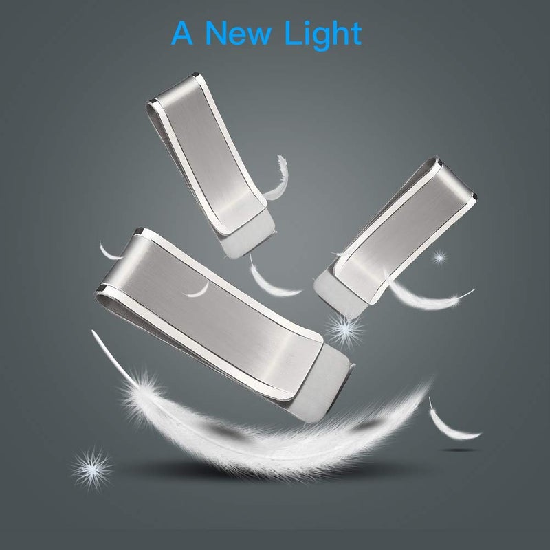 NUBARKO Solid Titanium Money Clip Wallet Credit Card Holder for Men Women Christmas Gifts Stocking Stuffers for Women Adults Him Slim Minimalist Cash Holder EDC Tool Graduation Gift for Men Him - Image 4