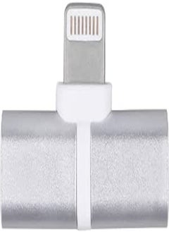 Lightning Extender For iPhone7/7 Plus/8/X/XS/XR/XS Plus Dual Lightning Headphone Adapter Splitter - Sliver