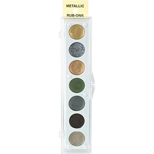 Craft Tastic Craf-T Products Metallic Rub-On Paint Set 7 Colors Kit #2 - Image 2