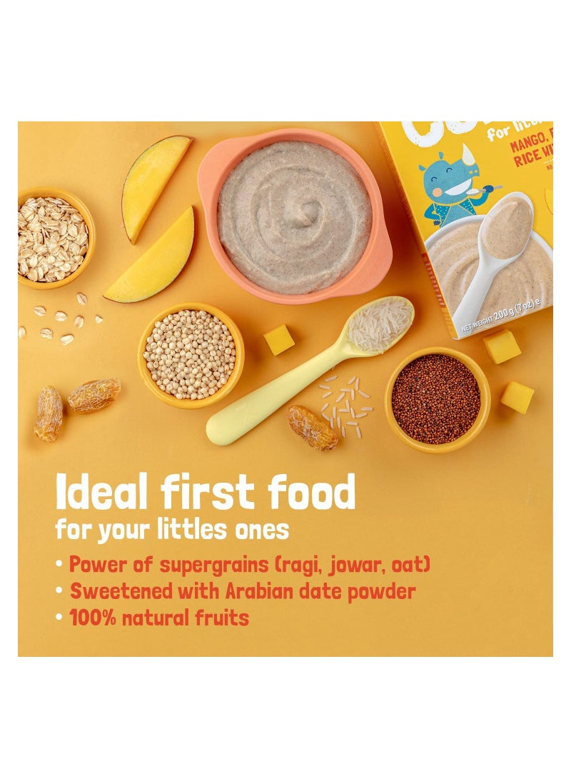Slurrp Farm Mango Ragi & Rice with Milk Cereal for Little Ones 200 Gm - Image 3