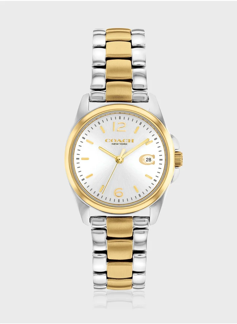 COACH Greyson Steel Strap Analog Watch