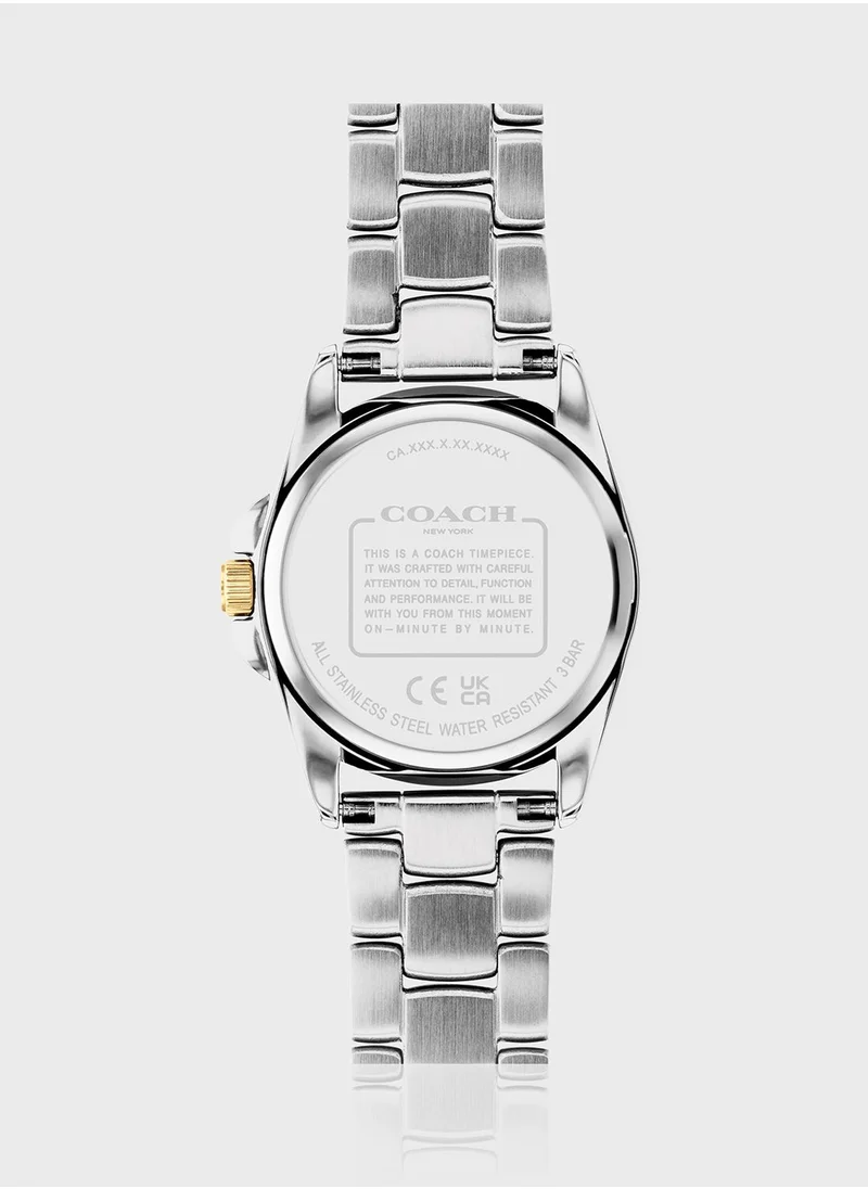 COACH Greyson Steel Strap Analog Watch