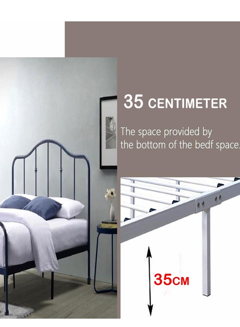 Living Steel Bed With Thick Steel Base 200*160*115cm  - Image 4