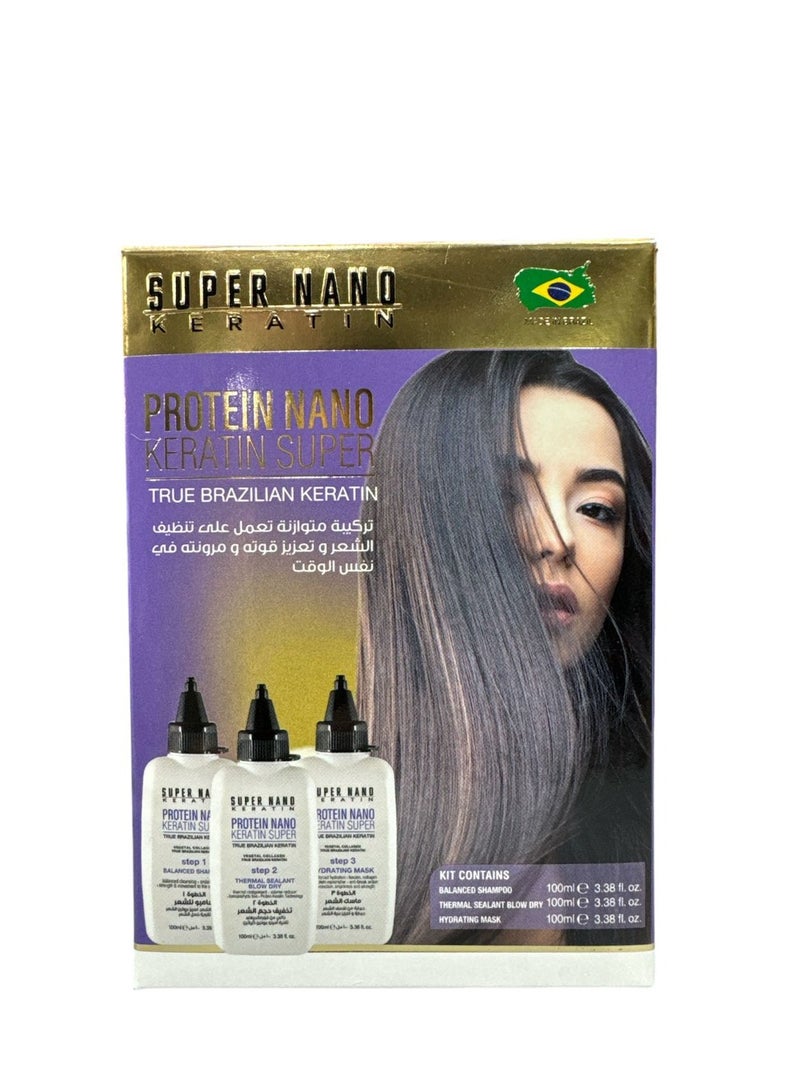 SUPER NANO KERATIN PROTEIN NANO KERATIN SYSTEM 1*100ML - Image 1