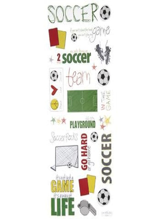 Stickabilities Soccer Doodle Stickers for Journaling, Scrapbooking, Cardmaking, Arts & Crafts - 25 Pieces - Image 3