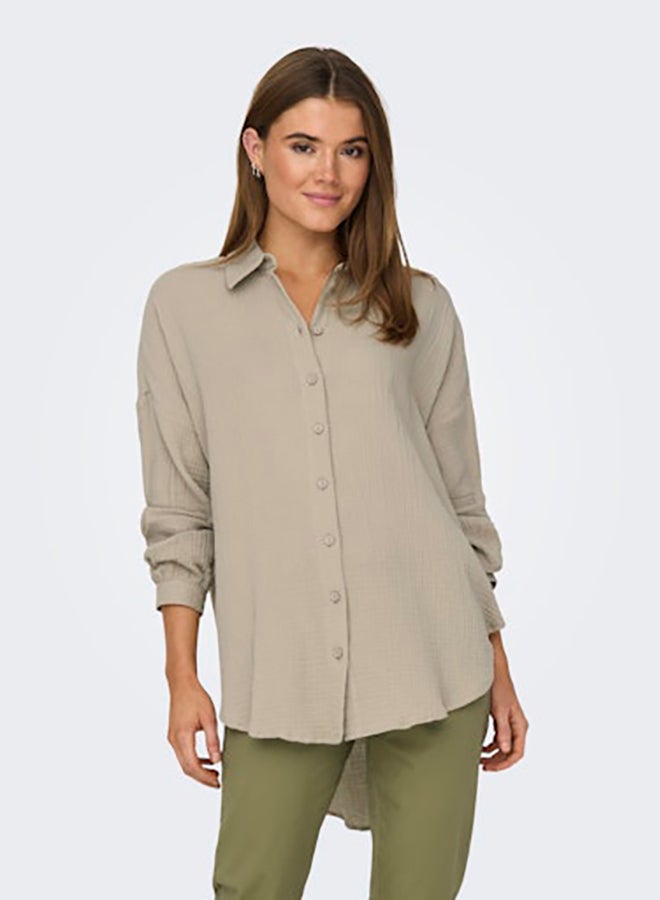 ONLY ONLY Womens Thyra Oversized Shirt Woven  - Image 3
