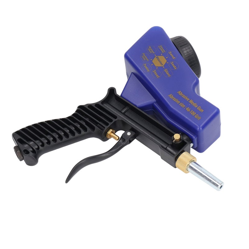 Sandblaster Sand Blaster Sandblasting Spray Gun Tool Set Kit for Spraying Cleaning Blue - Image 3