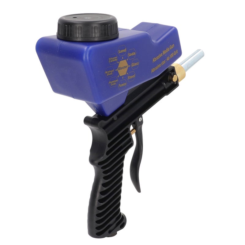 Sandblaster Sand Blaster Sandblasting Spray Gun Tool Set Kit for Spraying Cleaning Blue - Image 5