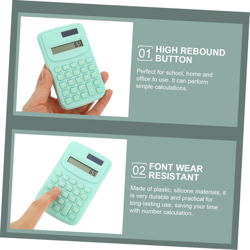 Mint Green Portable Calculator For Office And Students Lightweight Compact Design With Basic Functions - Image 4
