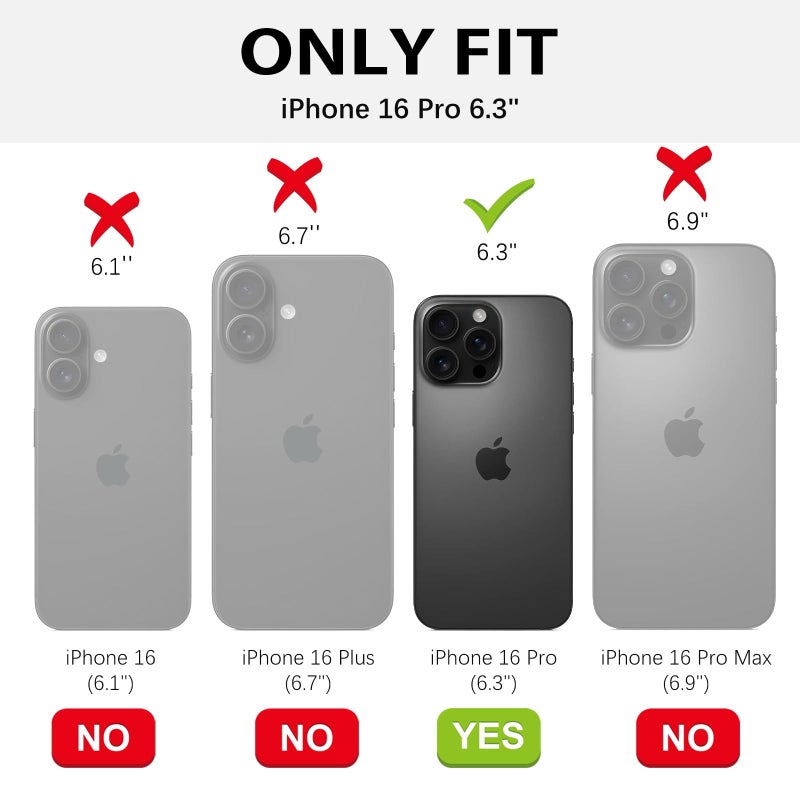 GUAGUA for iPhone 16 Pro Case with Stand, Magnetic Clear Cases Plating Edge Invisible Ring Holder Slim Protective Shockproof Kickstand Phone Case for iPhone 16 Pro 6.3 inch, Desert Titanium Gold - Image 2