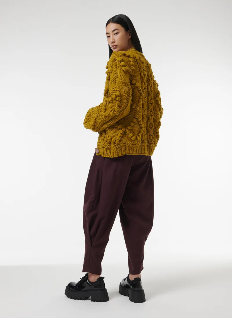 leem  Raspberry Knitted Cardigan for Women | Best Price UAE