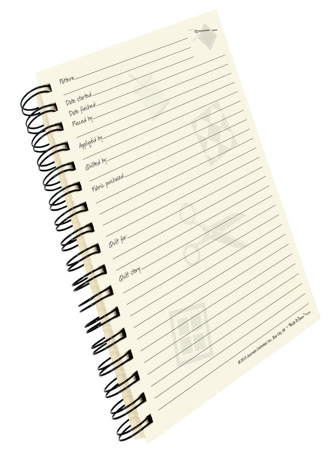 Write it Down series by Journals Unlimited, Guided Journal, Quilting, The Quilters Journal, Full-size 7.5"x 9", Kraft Hard Cover, Made in USA - Image 4