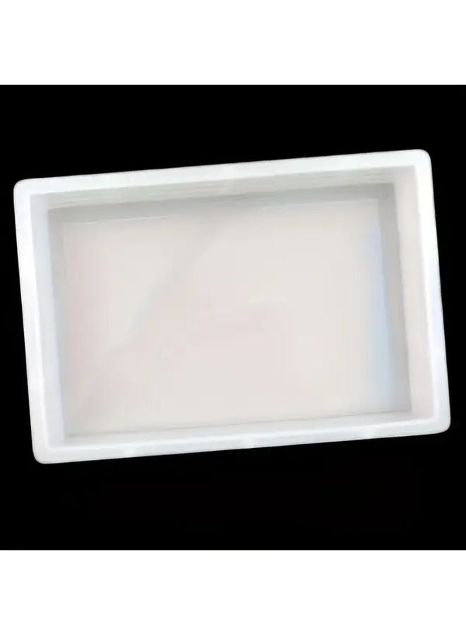 White Large Square Silicone Baking Mold Heat Resistant Up To 428F For Soap Cake Bread - Image 3